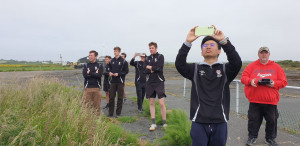 Recording a flight.